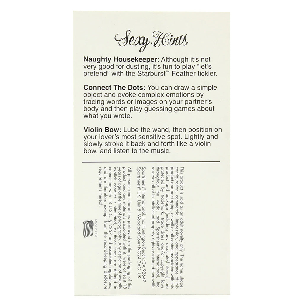 Starburst Violet Feather Body Tickler: Luxurious Tease & Potent Sensation