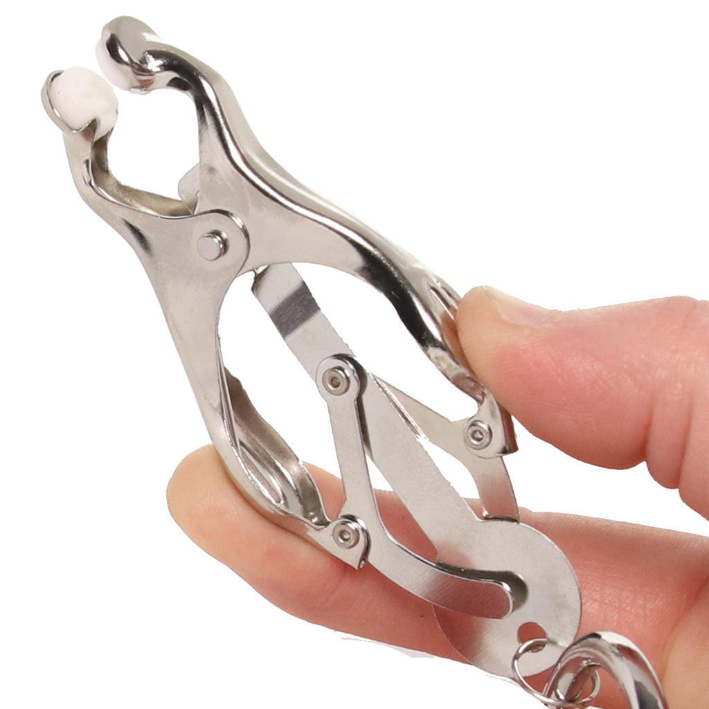 Edge Tuggable Clover Clamps: Dynamic Nipple Play for Progressive Sensation