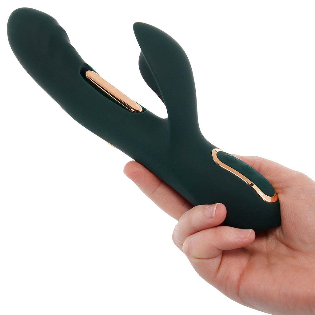 Evolved Novelties Heart of Gold: Luxury Dual Tapping Rabbit Vibrator