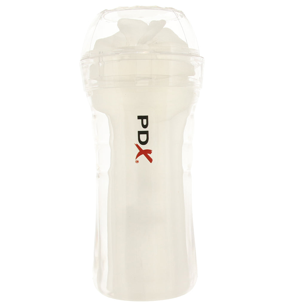 PDX Wet Pussies Super Luscious Lips Stroker in Clear