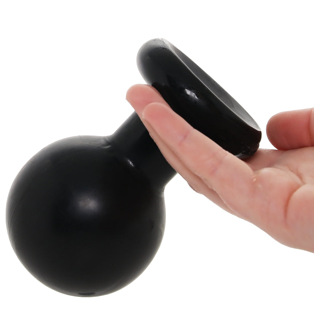 The Classic Large Round Butt Plug in Black