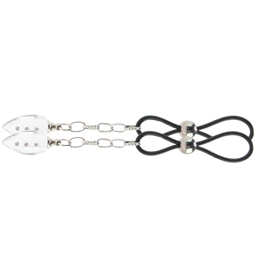 Radiant Crystal Teardrop Non-Piercing Nipple Jewelry | Luxurious Adornment