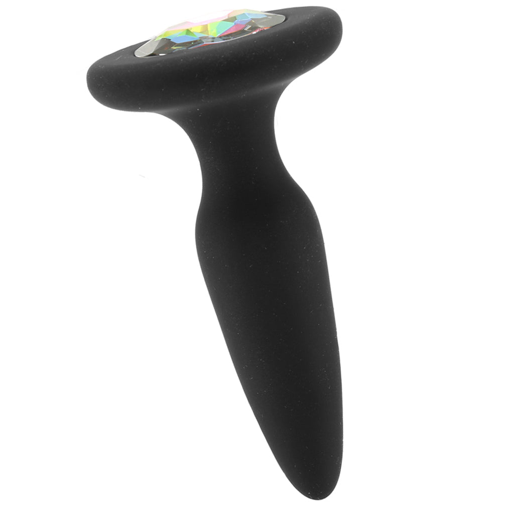 Glams Mini Rainbow Gem Silicone Butt Plug: Luxurious Anal Pleasure & Comfort