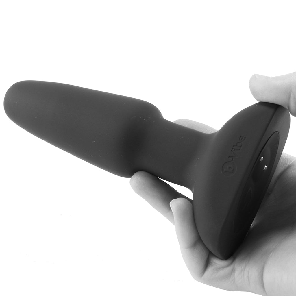 B-Vibe Remote Silicone Rimming 2 Plug in Black - Vibrators - HoneyHugs Canada (View 4)