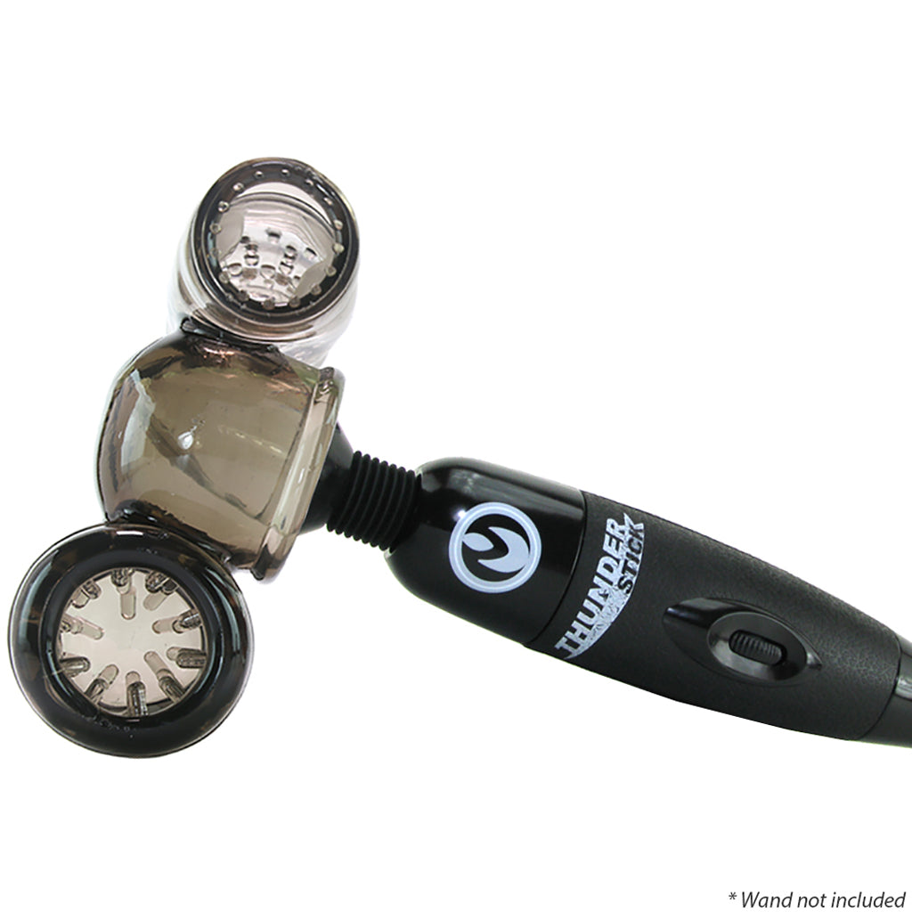 Master Series Master Series Thunder Stroke 2 in 1 Wand Attachment - Magic Wands - HoneyHugs Canada (View 2)