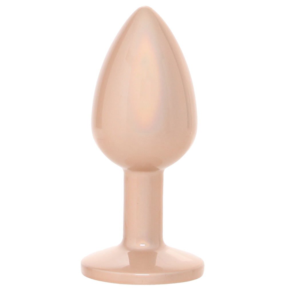 Rear Assets Small Metal Butt Plug in Champagne