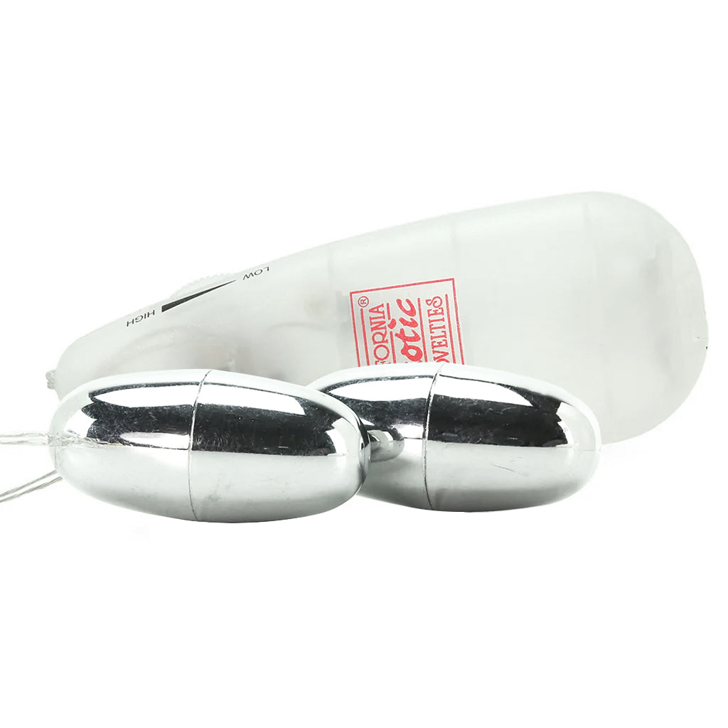 CalExotics Pocket Exotics Double Silver Bullets Vibe - Vibrators - HoneyHugs Canada (View 3)