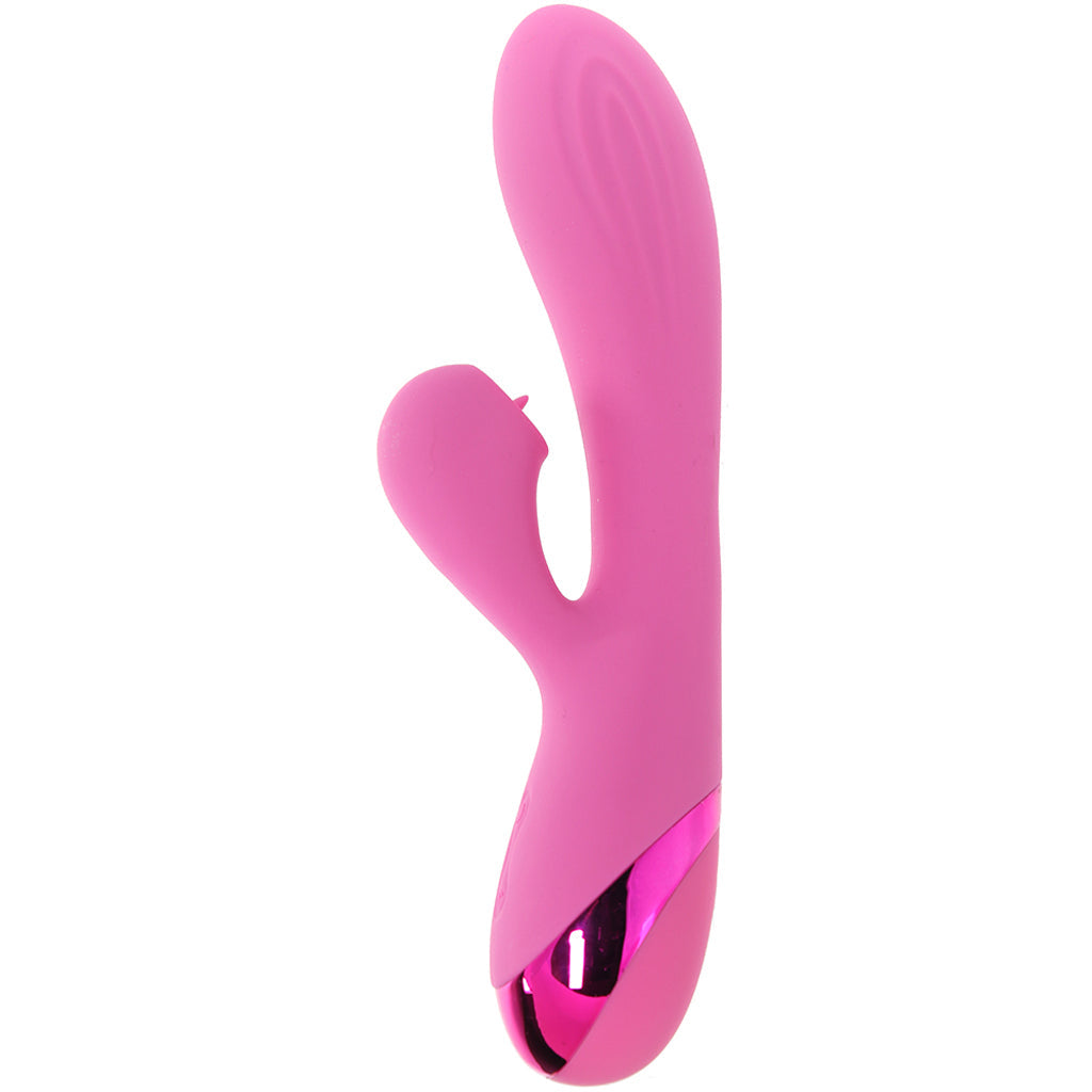 Juicy V-gasm Licking Rabbit Vibe: Flexible Dual-Motor Clitoral & G-Spot Stimulator