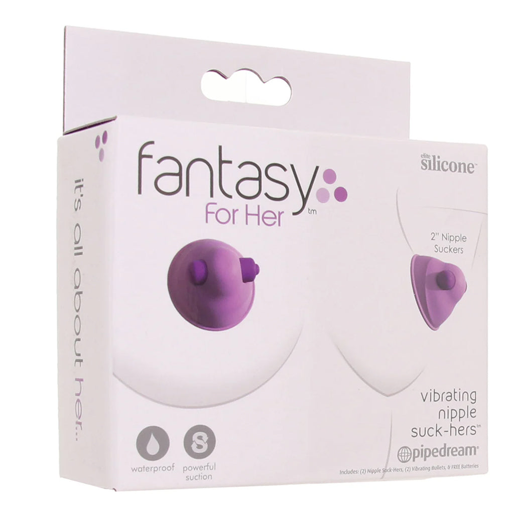 Fantasy For Her Purple Vibrating Nipple Suck-Hers: Elite Suction & Sensual Bliss