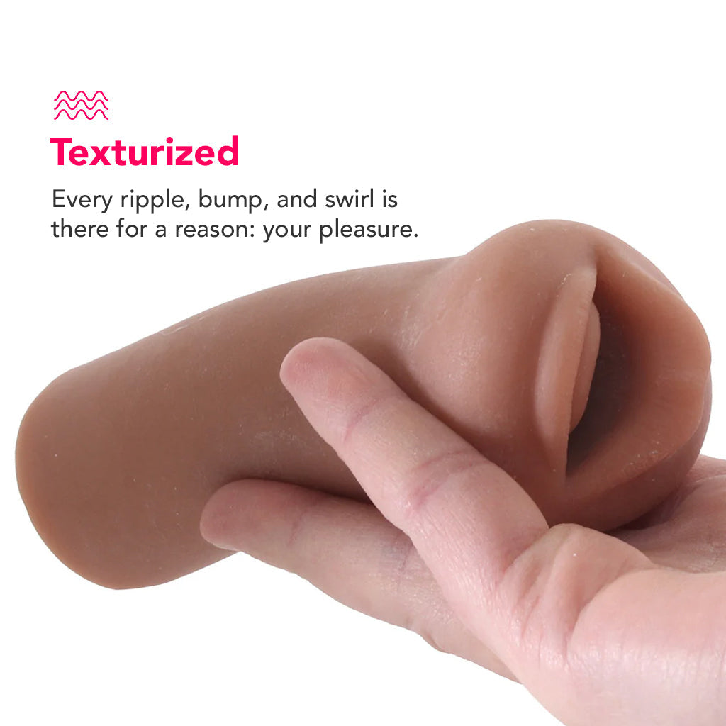 Pipedream PDX Extreme Coed Cocksucker Stroker in Brown - Male Masturbators - HoneyHugs Canada (View 4)