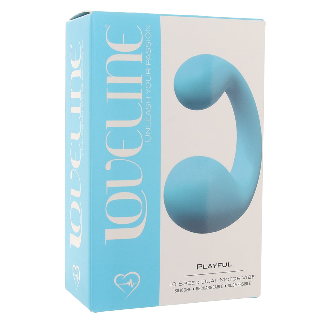 Loveline Playful Dual Motor Vibe in Blue