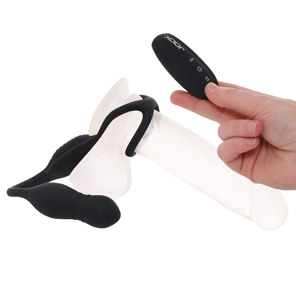 JOCK Jock Hyper Thrusting Anal Plug with Cock Ring - Vibrators - HoneyHugs Canada (View 4)