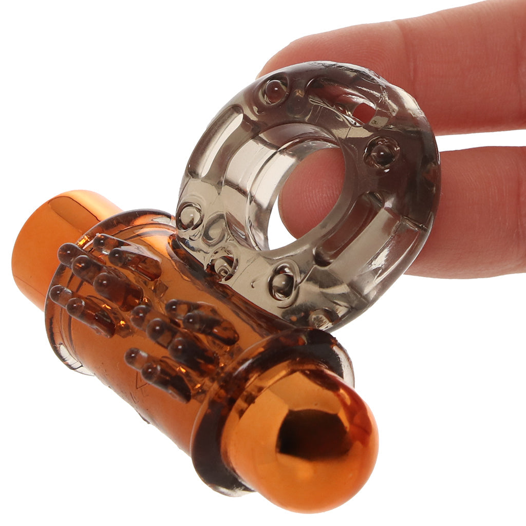 Stay Hard Double Flower Vibrating Cock Ring Set
