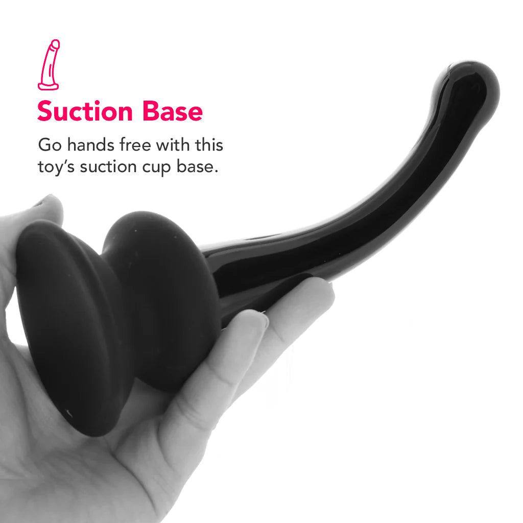 Icicles No. 87 Glass Dildo in Black