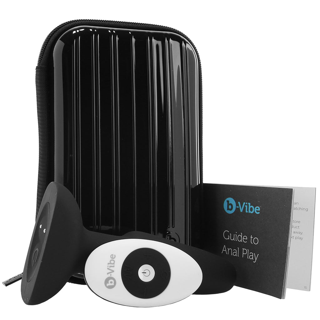 B-Vibe Remote Silicone Rimming 2 Plug in Black - Vibrators - HoneyHugs Canada (View 5)