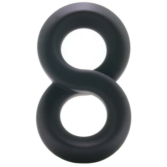 Renegade Black Infinity Ring: Super Stretchable Dual Enhancement for Unforgettable Pleasure