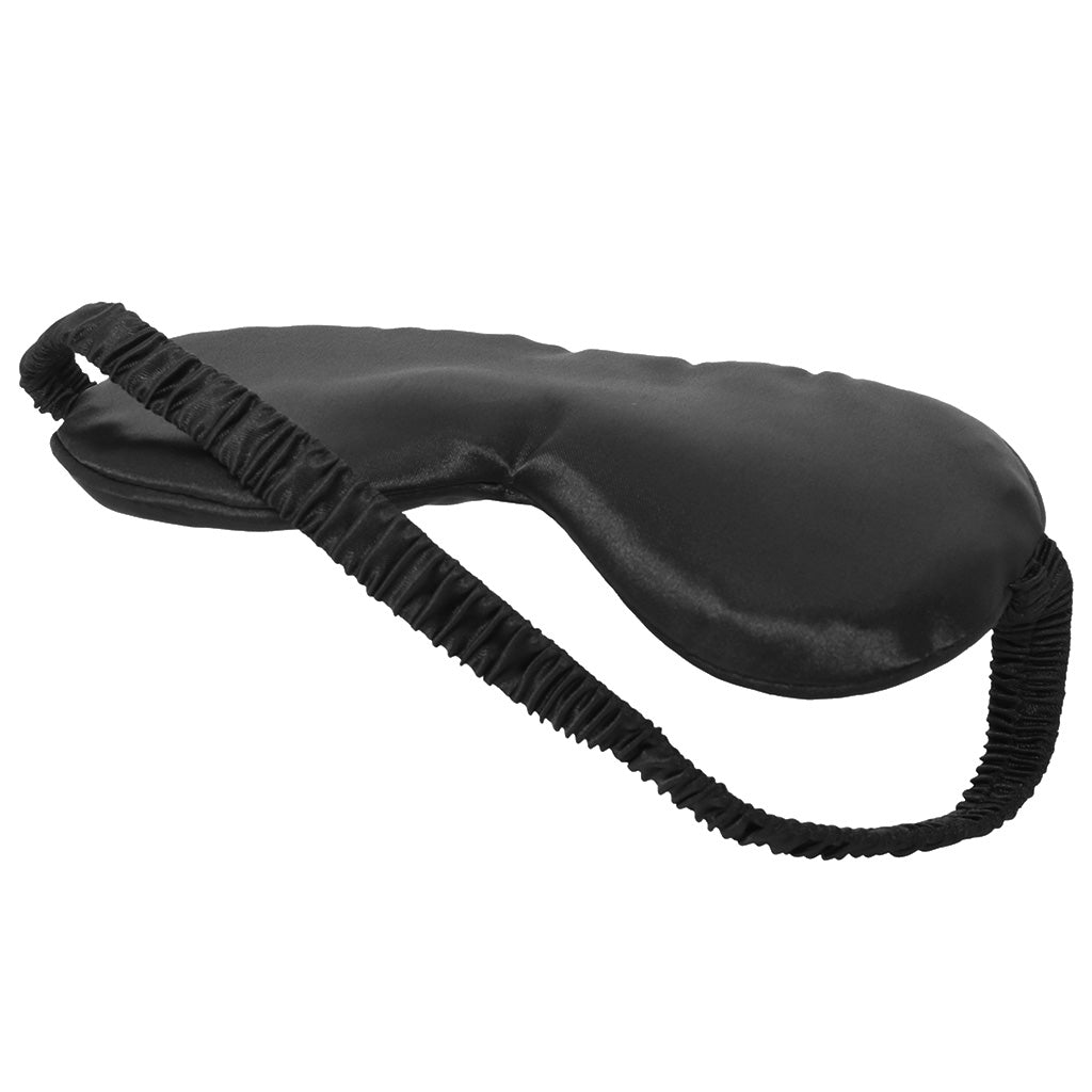 Ouch! Black Satin Blindfold – Sumptuous Silk for Intense Intimacy
