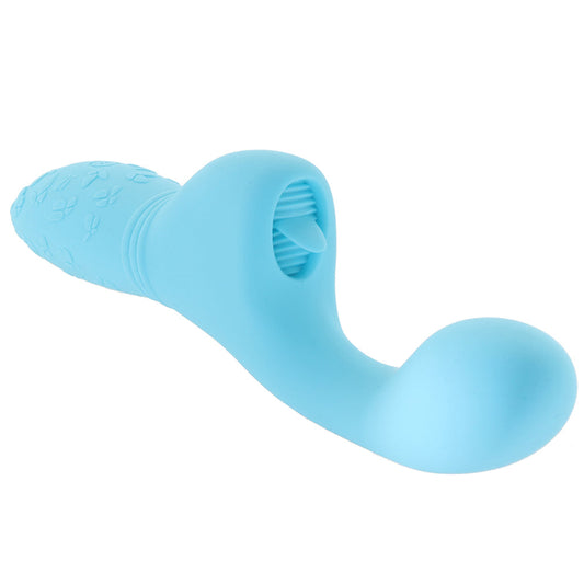 Rechargeable Butterfly Kiss Flicker Vibrator in Blue