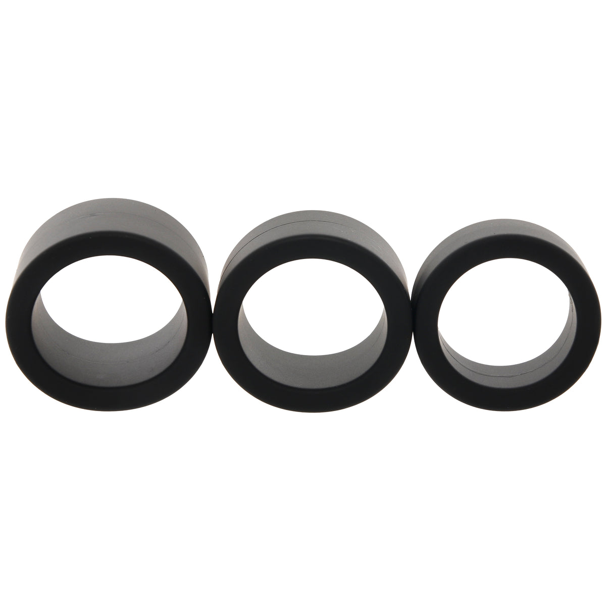 Alpha Liquid Silicone Stamina 3 Piece Cock Ring Set