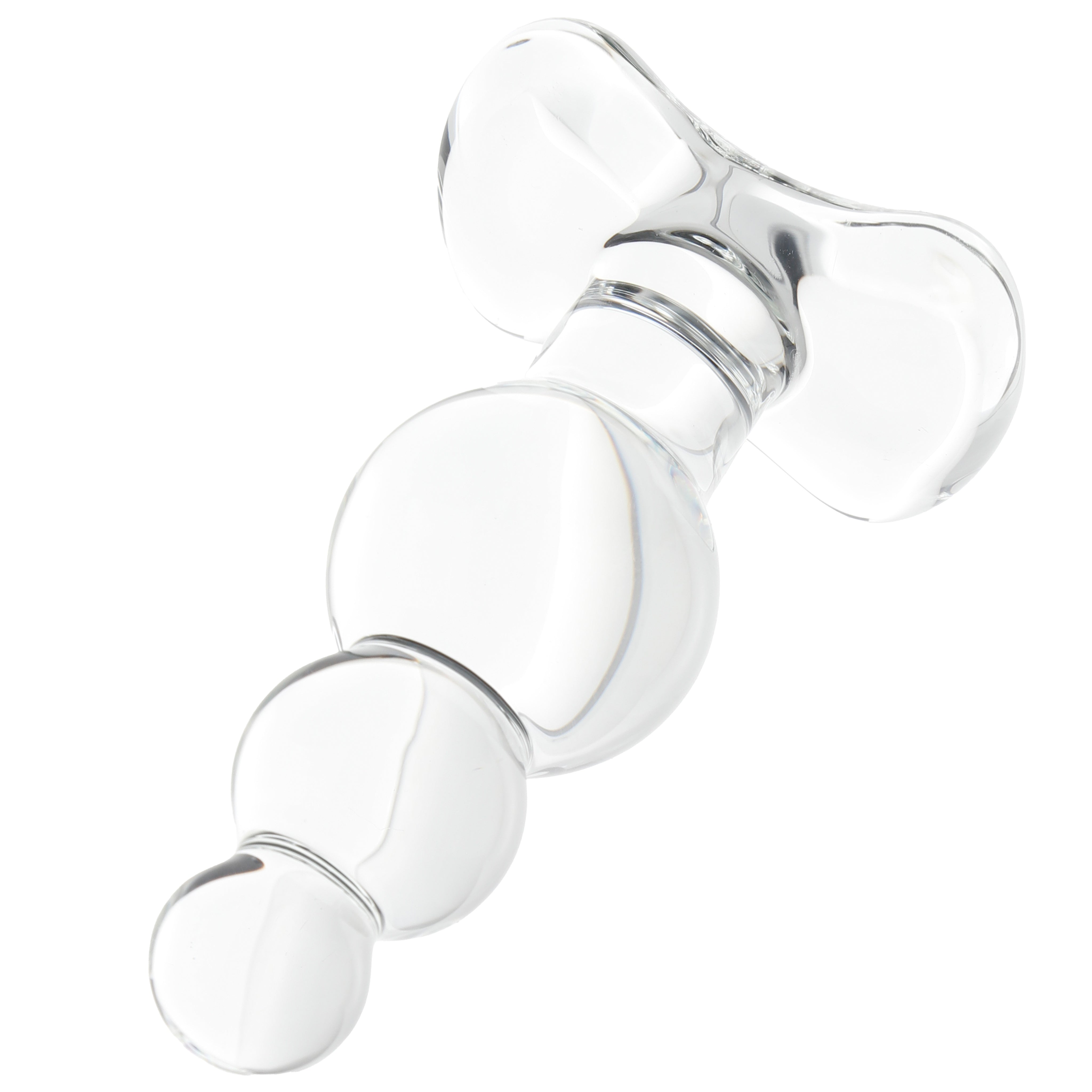 Clarity Utopian Reverie Beaded Glass Butt Plug