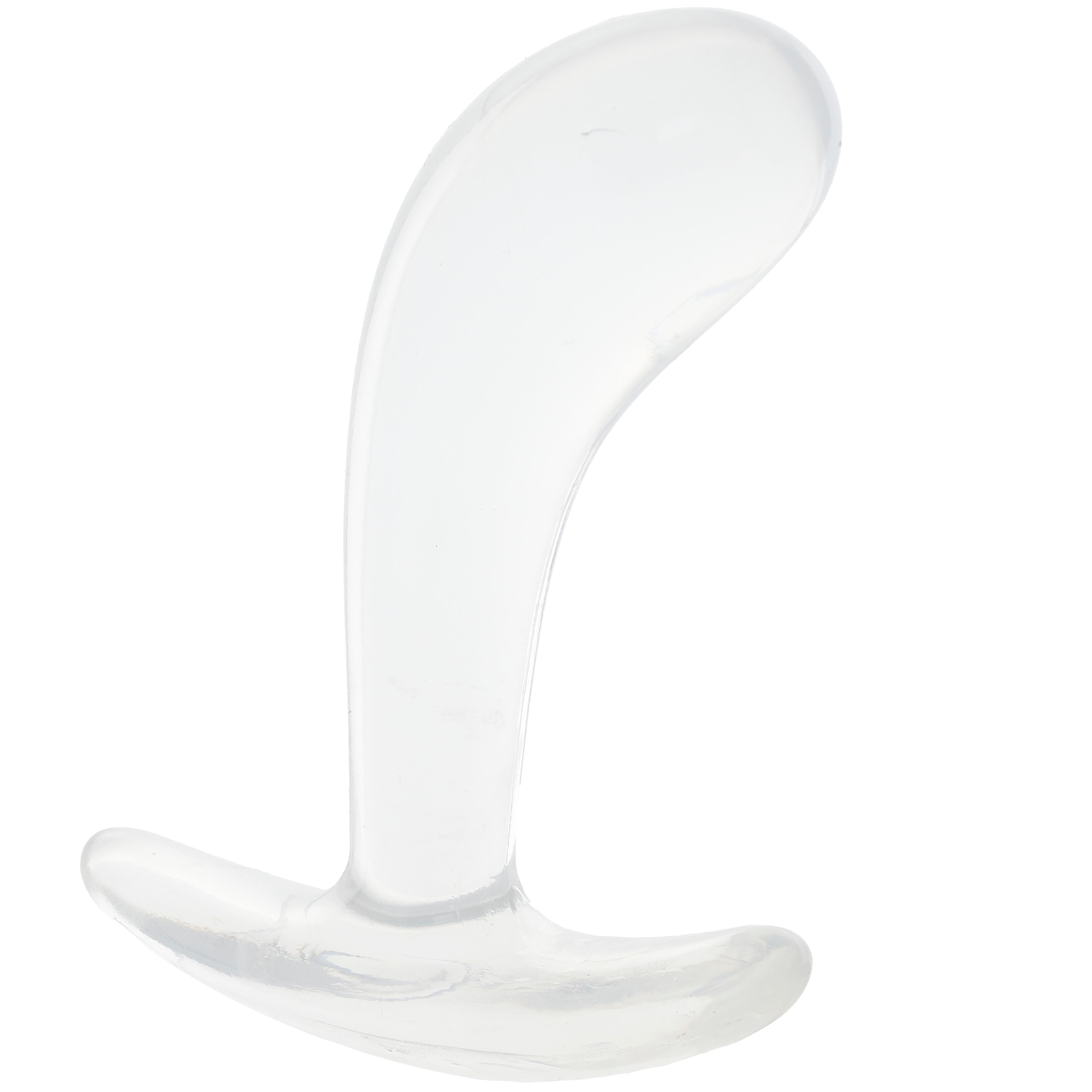 Crystal Jellies Curved Anal Trainer Set in Clear