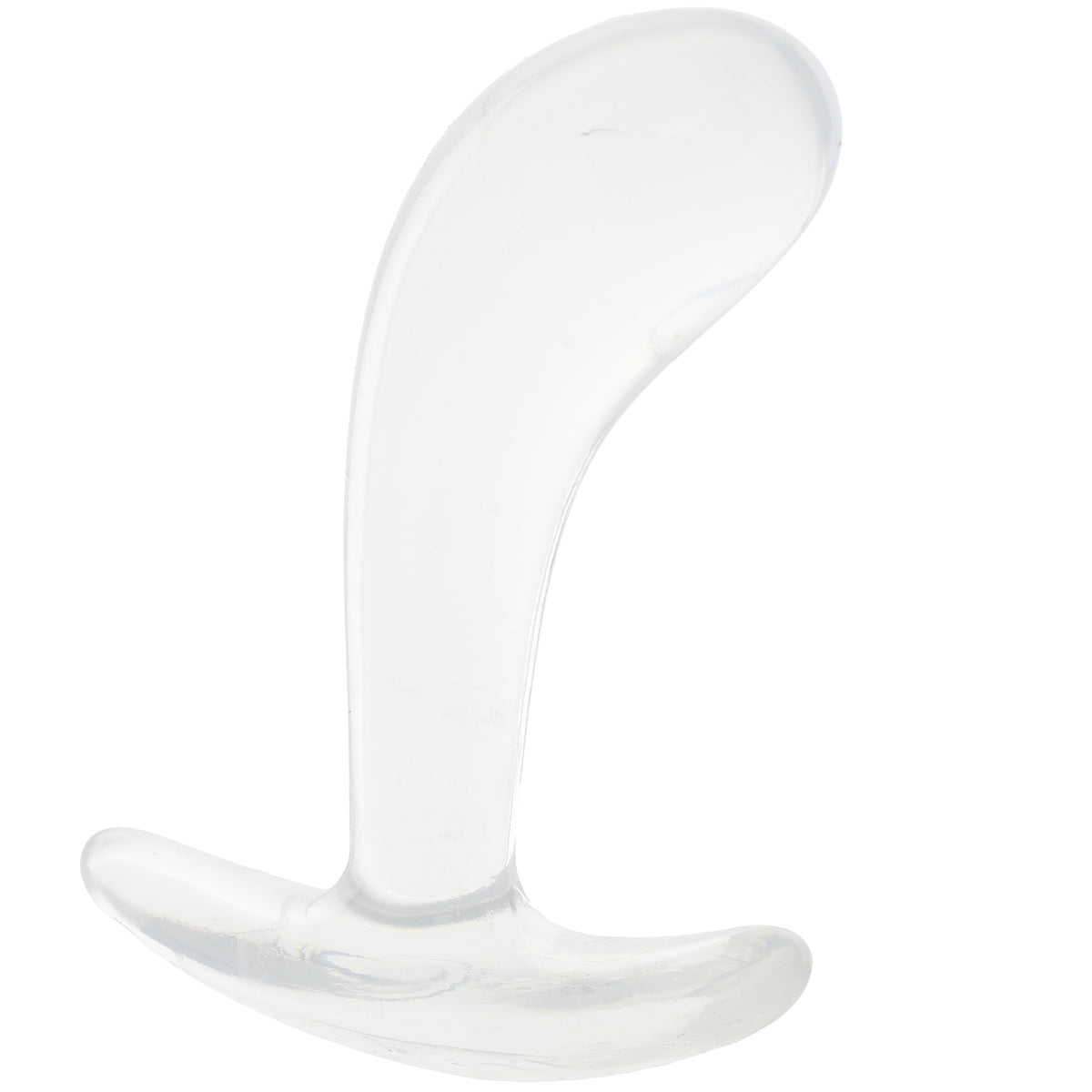Crystal Jellies Curved Anal Trainer Set in Clear
