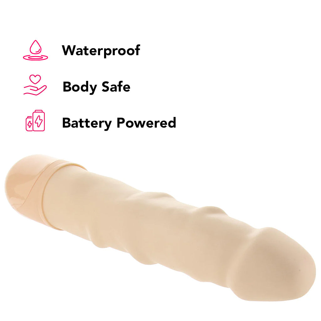 Waterproof Power Stud Rod Vibe in Ivory