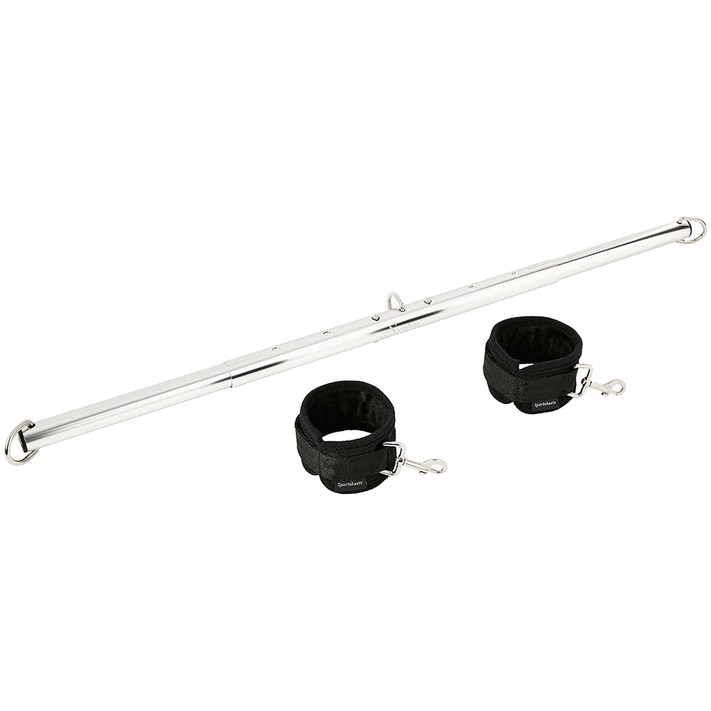 Indulge in Control: Sportsheets Premium Expandable Spreader Bar & Soft Cuffs