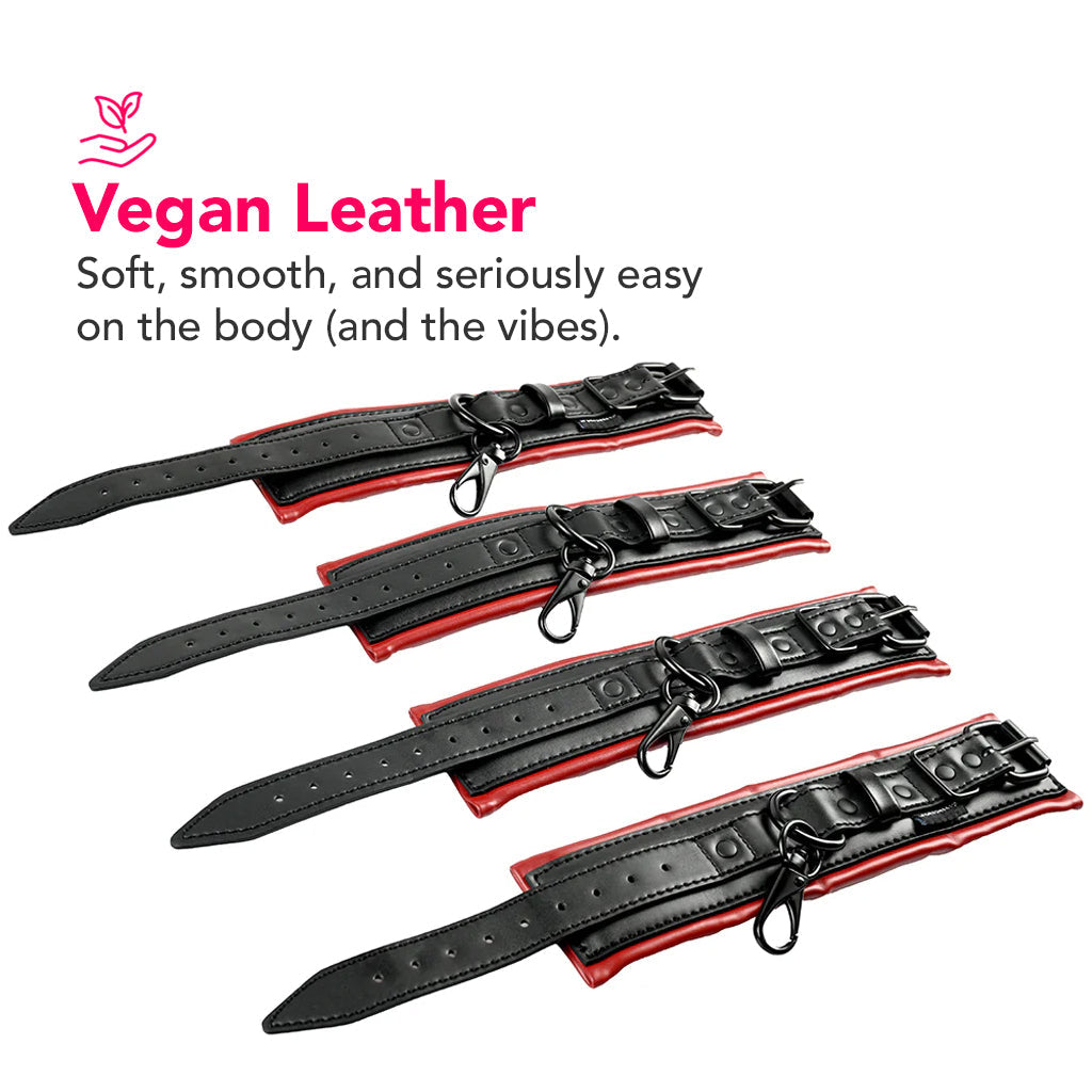 Saffron Spreader Bar & Cuffs Set: Unyielding Control, Luxurious Restraint
