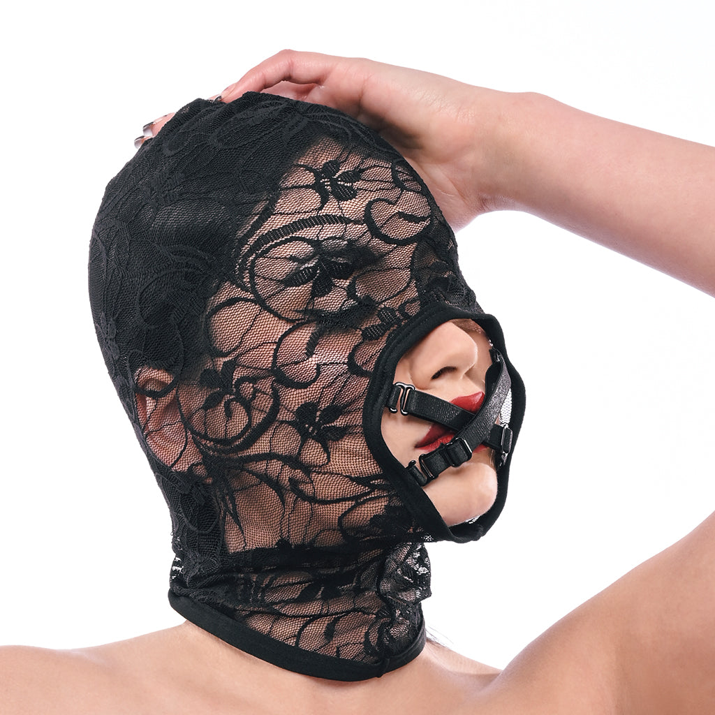 Sex & Mischief Lace Hush Hood: Shrouded Mystery, Unveiled Desire