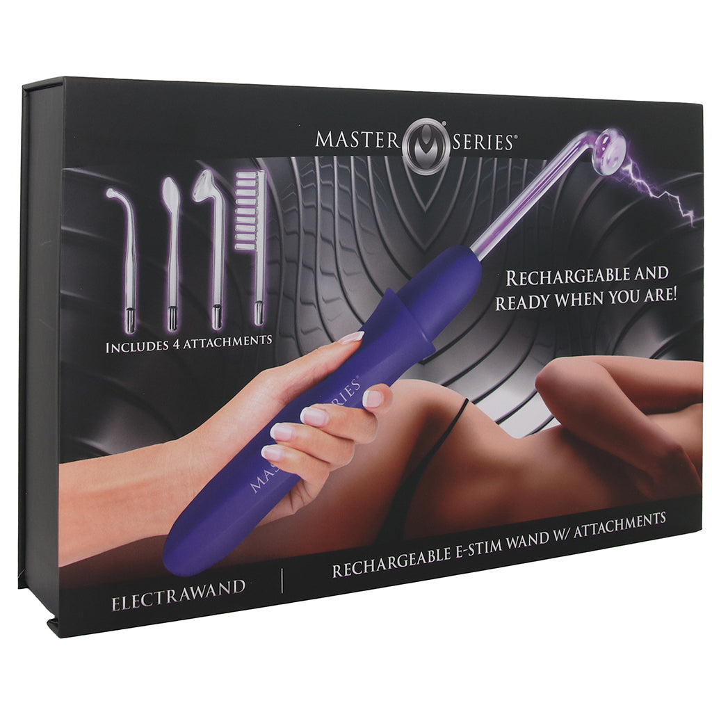 Master Series Electrawand Purple E-Stim Set: Unleash Electrifying Sensations