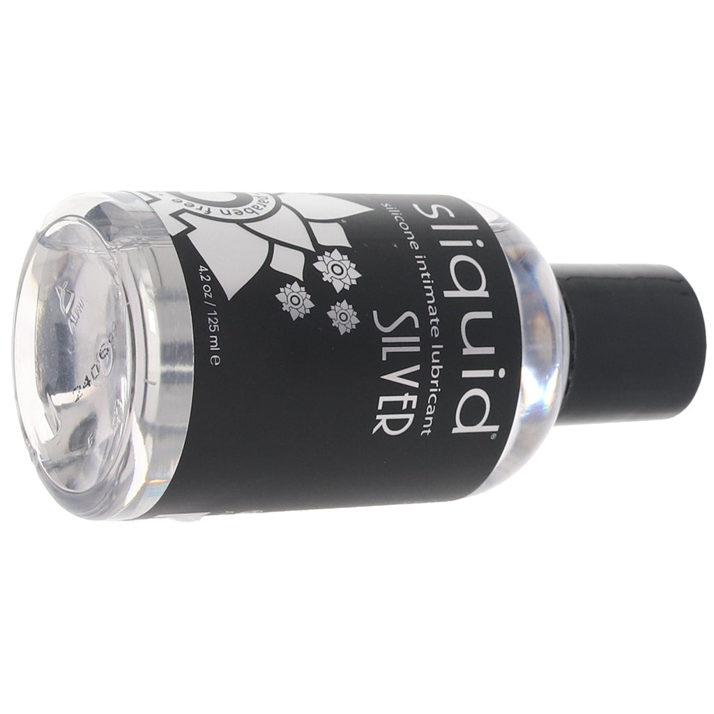 Silver Silicone Intimate Lubricant in 4.2oz/125ml