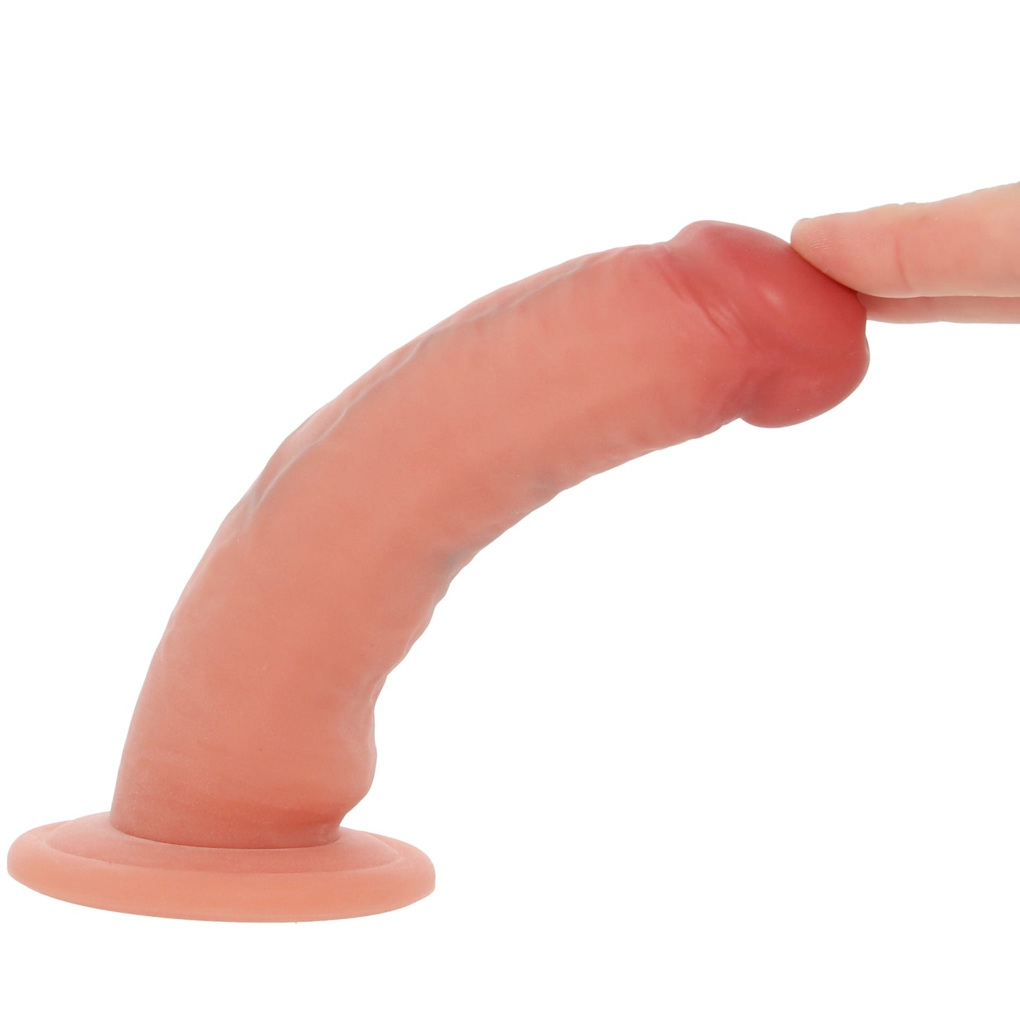 RealRock 6 Inch Dual Density Sliding Skin Dildo in Light