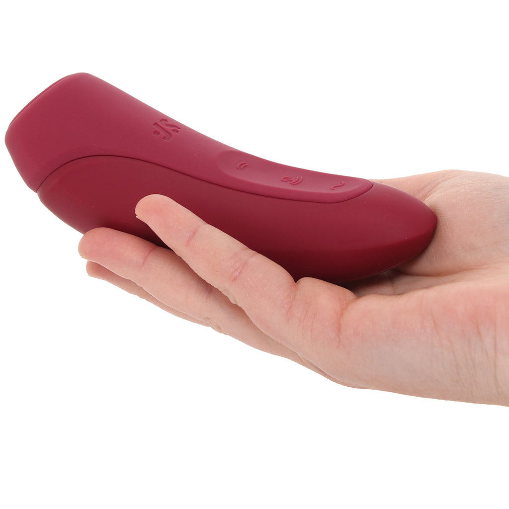 Satisfyer Satisfyer Curvy 1+ Air Pulse Stimulator in Rose Red - Vibrators - HoneyHugs Canada (View 4)