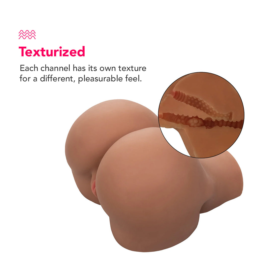 CalExotics Stroke It BBL Booty Life Like Masturbator in Brown - Male Masturbators - HoneyHugs Canada (View 3)