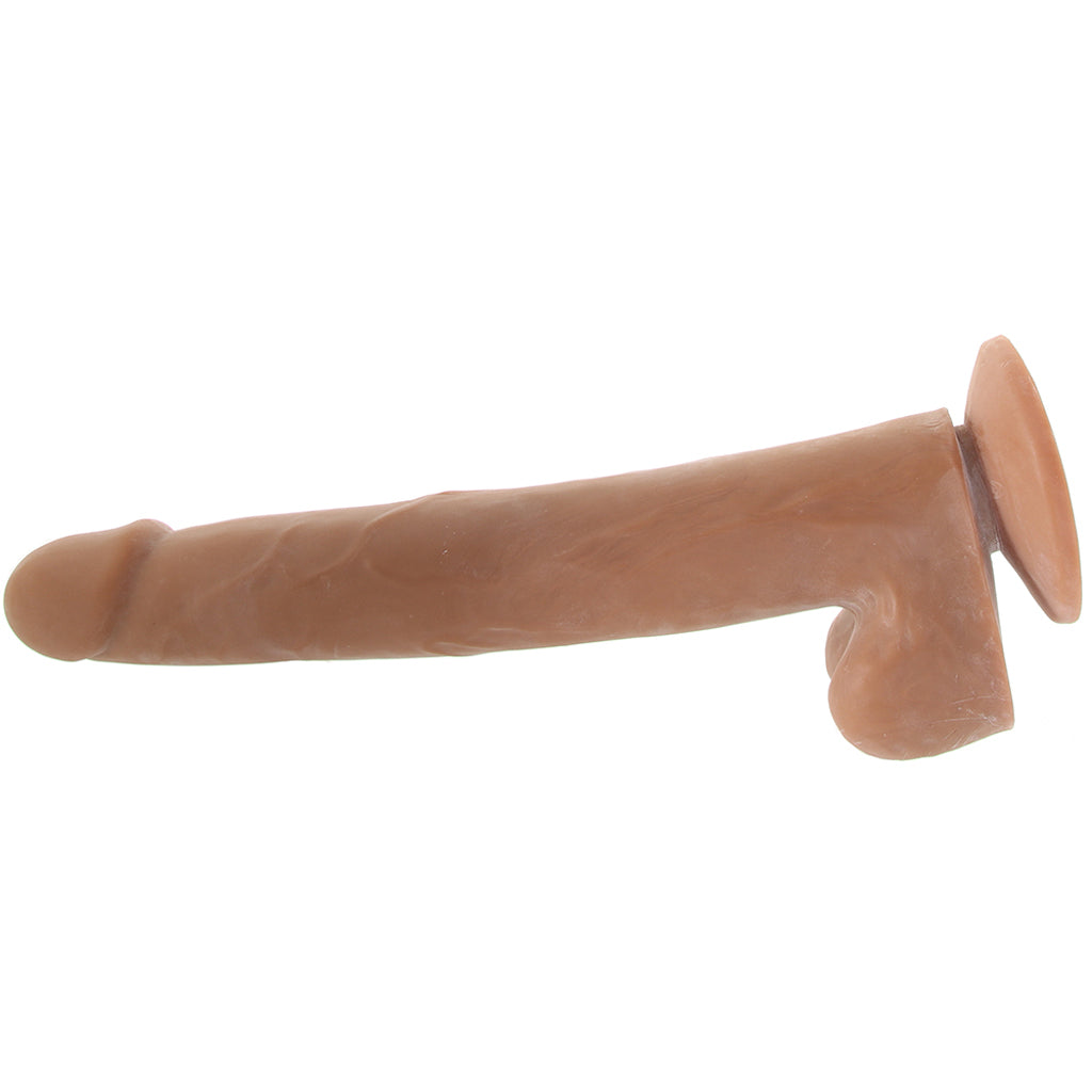 Size Queen 12 Inch Dildo in Brown