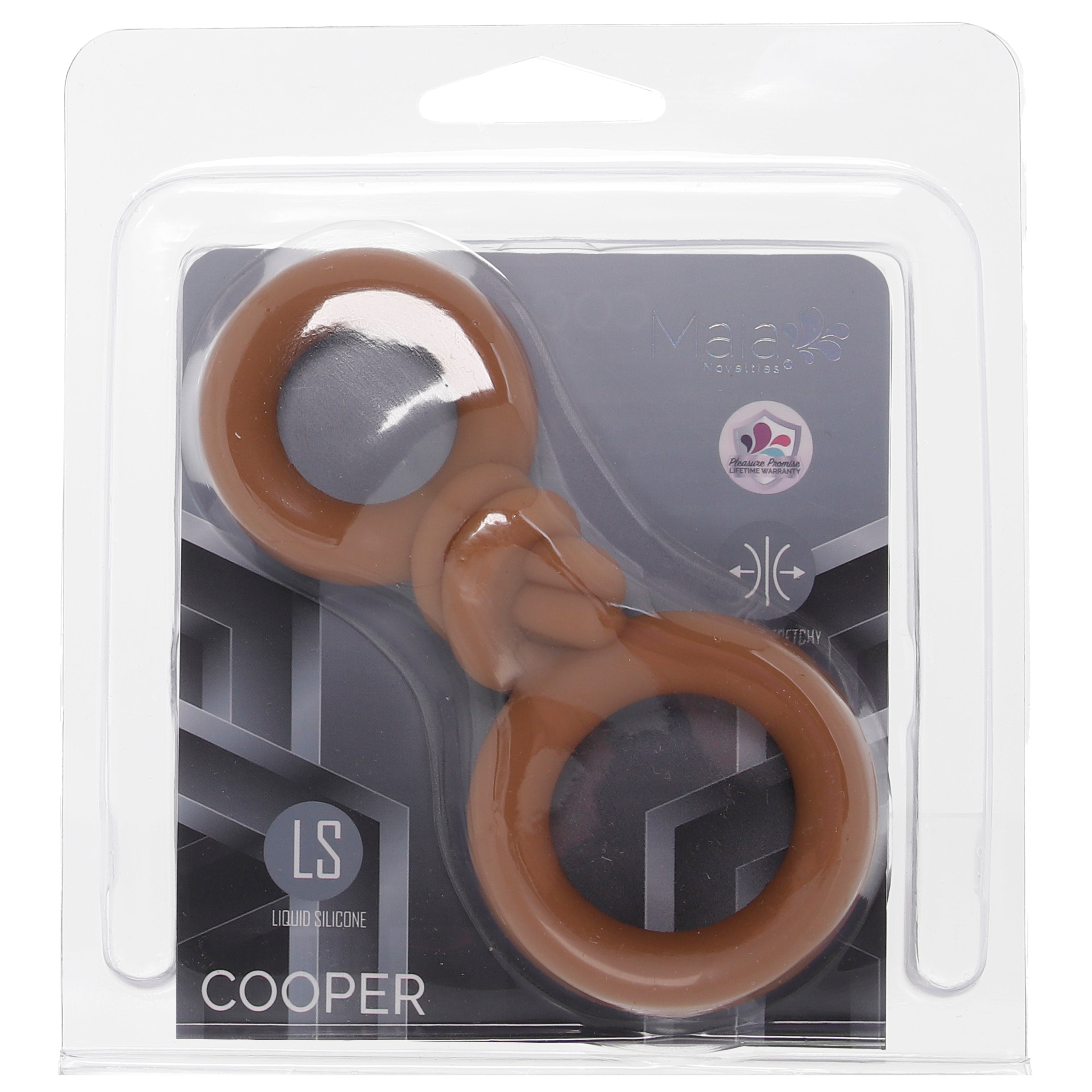 Cooper Liquid Silicone Dual Super Stretch C-Ring in Tan