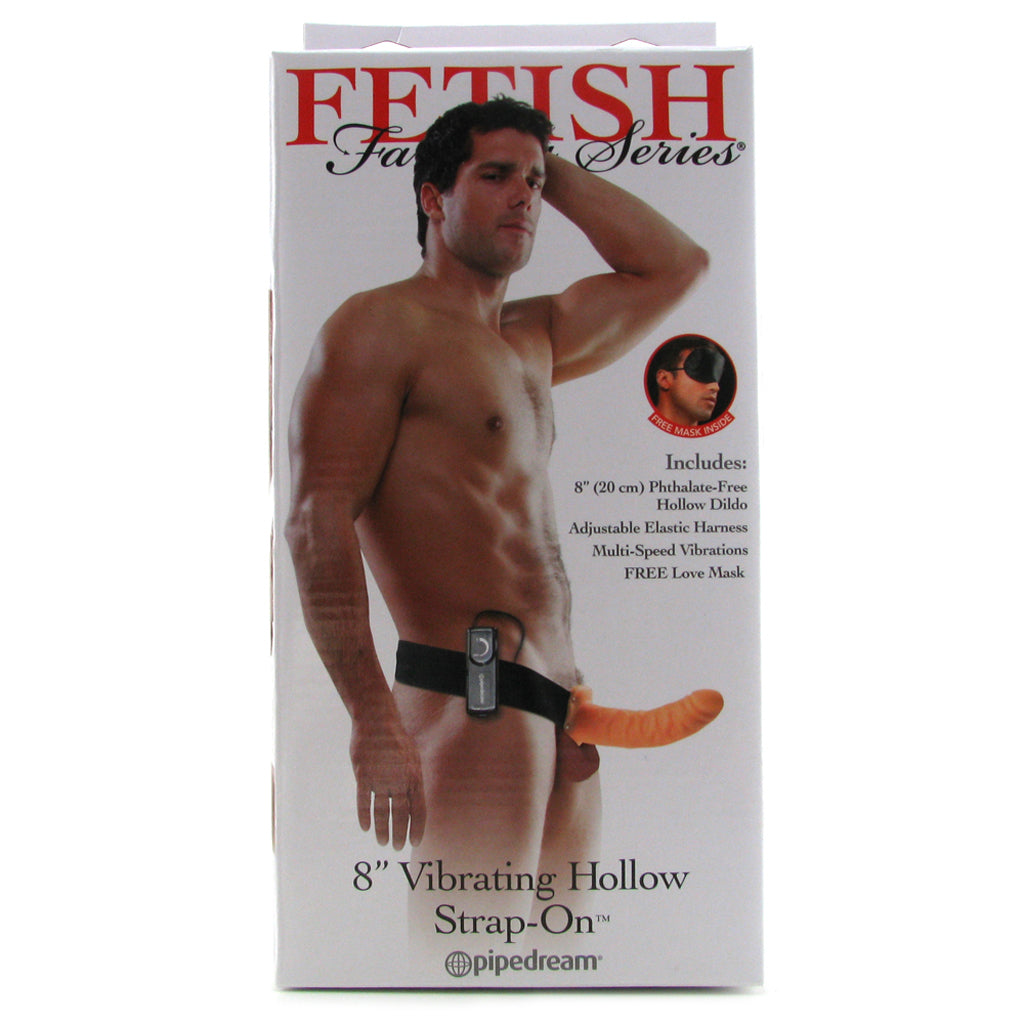 Fetish Fantasy Series Fetish Fantasy 8 Inch Hollow Vibrating Strap-On - Bondage - HoneyHugs Canada (View 6)