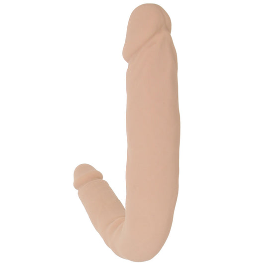 Silicone Studs Bend & Hold 12 Inch Dildo in Light