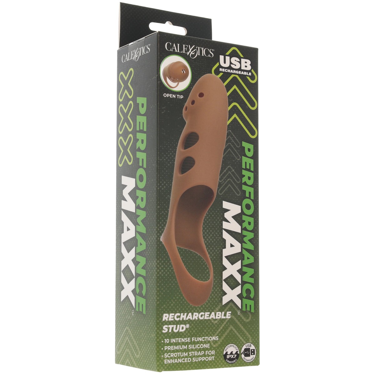 Performance Maxx Stud Vibrating Sleeve in Dark