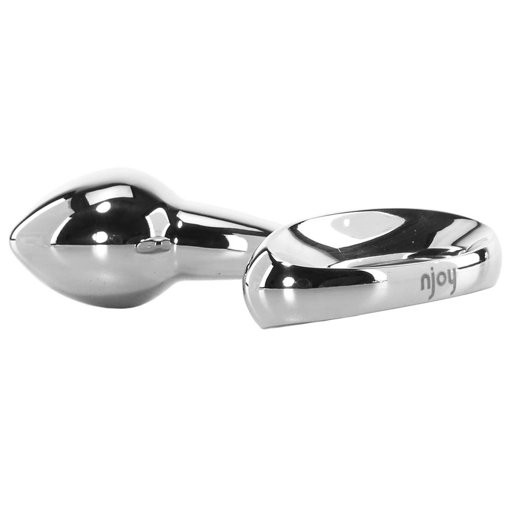 nJoy Pure Plug Small: Luxurious Stainless Steel Butt Plug for Sublime, Versatile Anal Pleasure