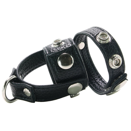Blue Line Cock Ring with 1 Inch Ball Stretcher