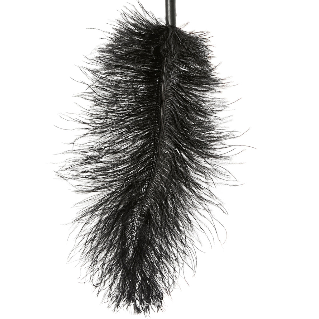 Sportsheets Luxury Black Ostrich Feather Tickler - Sensual Tease & Play