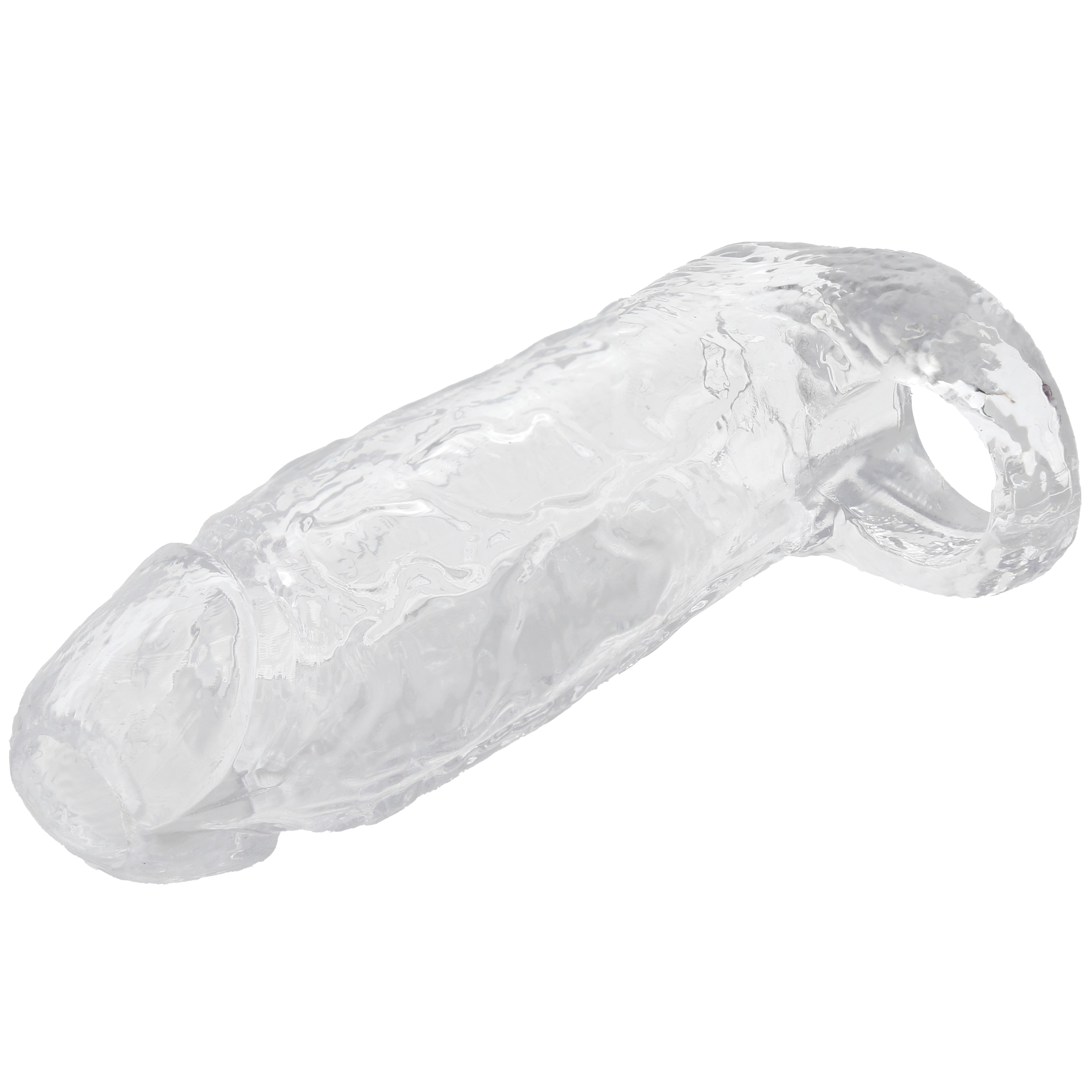 TitanMen 5 Inch Cock Sleeve with Ball Strap in Clear