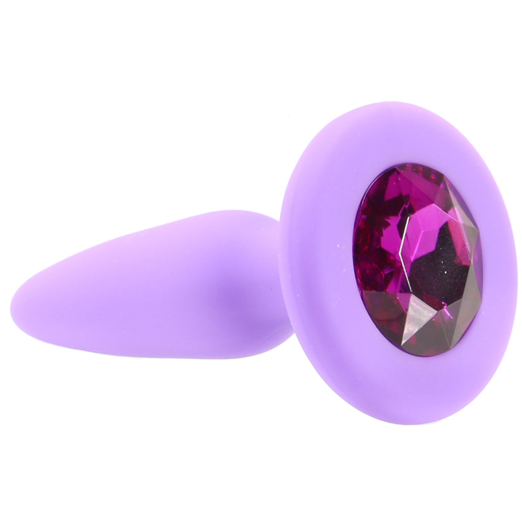 Glams Mini Purple Gem: Discreet Luxury Silicone Butt Plug for Elegant Exploration