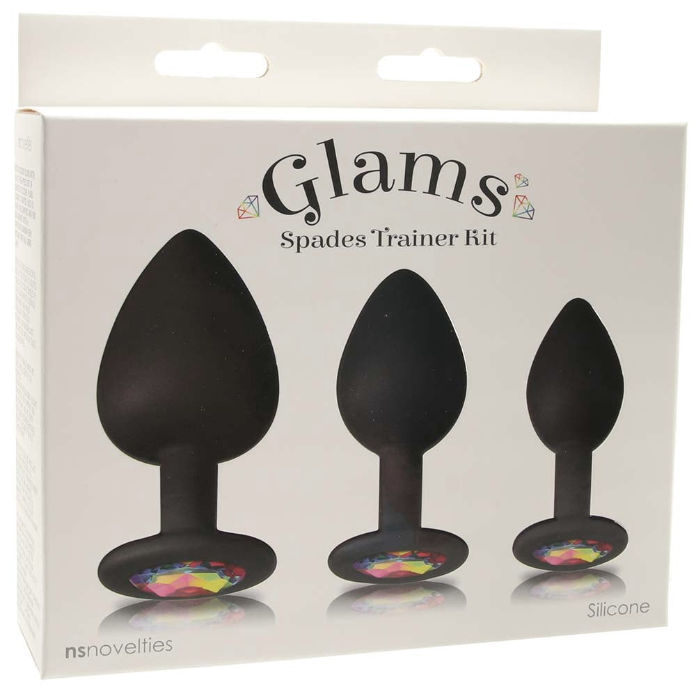 Glams Spades Black Anal Trainer Kit: Glimmering Progression & Pleasure