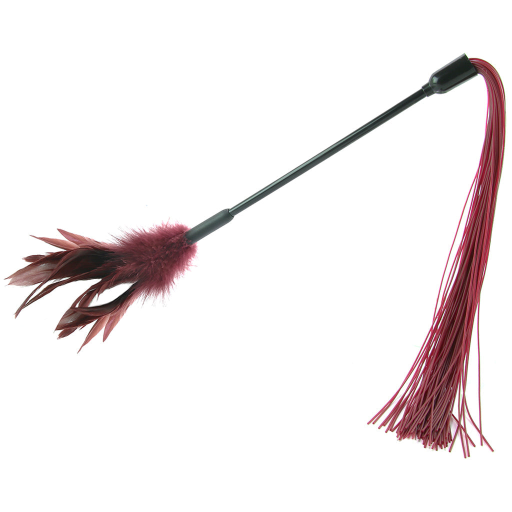 Sex & Mischief Enchanted Feather Tickler | Dual-Sided Silicone Flogger for Exquisite Play