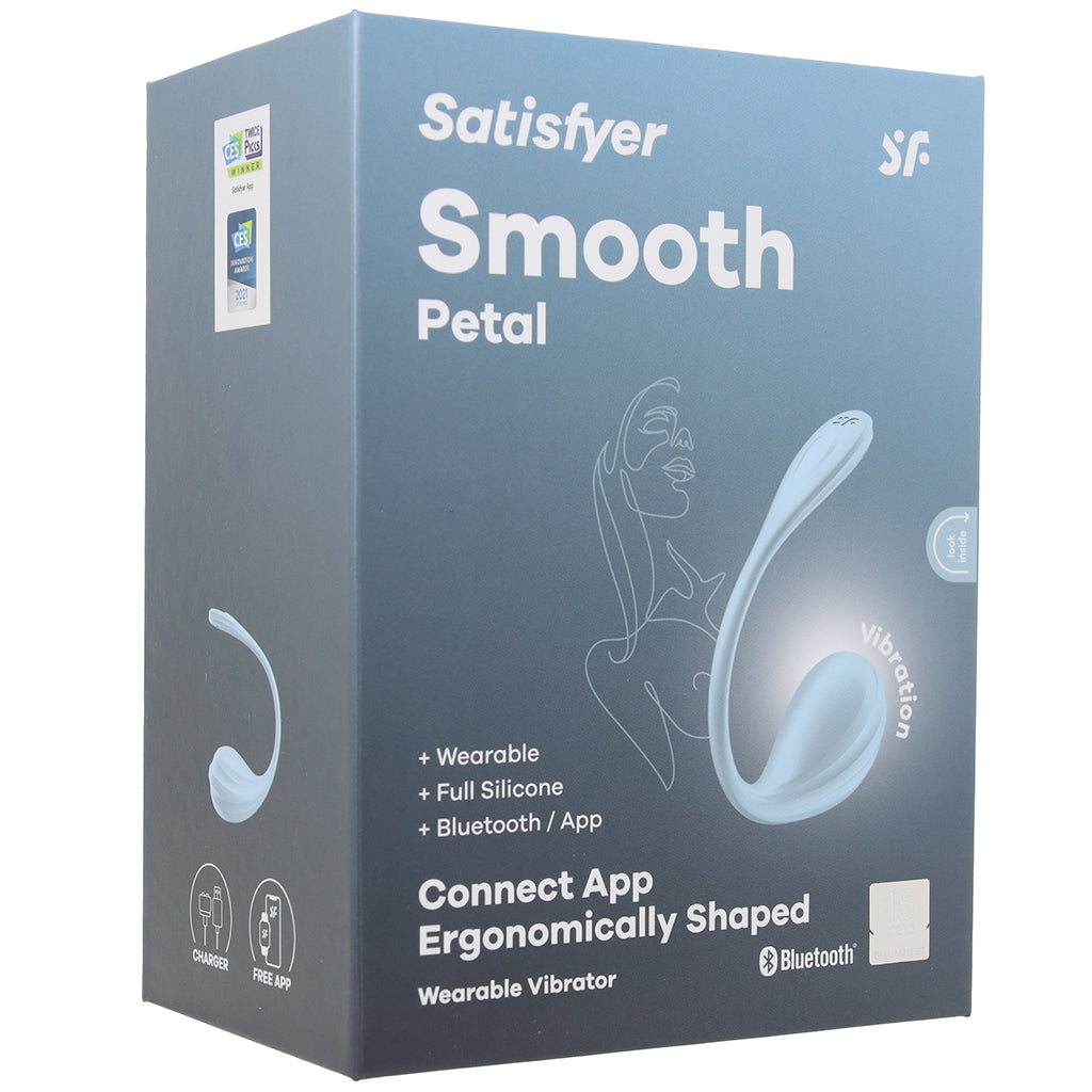 Satisfyer Satisfyer Smooth Petal Wearable Vibe in Light Blue - Vibrators - HoneyHugs Canada (View 9)