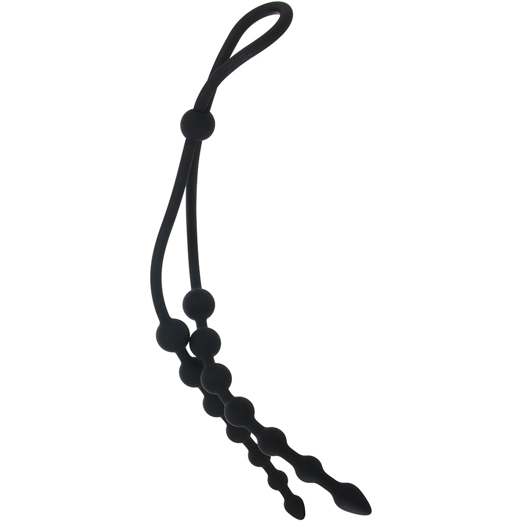 Ass-Station Dual Silicone Anal Beads: Unleash Exquisite Dual-Ended Pleasure