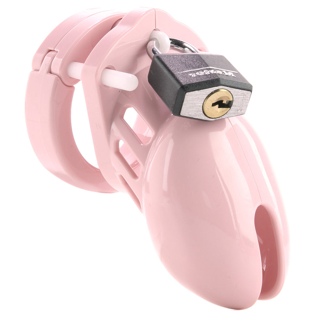 Pink CB-6000S Designer Male Chastity Device - Luxury Locking Control & Discreet Play
